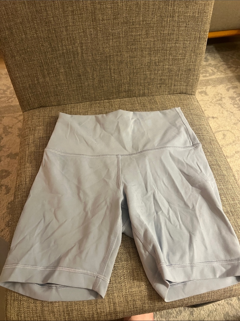 LuluHigh-Rise Light Blue Women’s Performance Bike Shorts